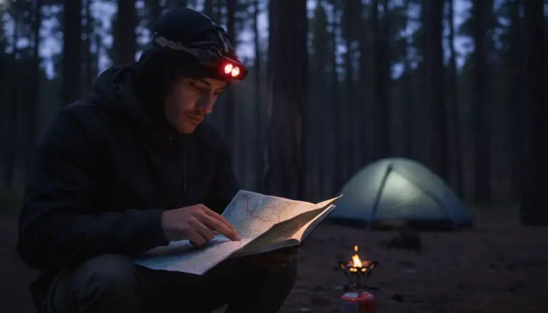 Mehr als nur Licht: Stirnlampe Rotlicht