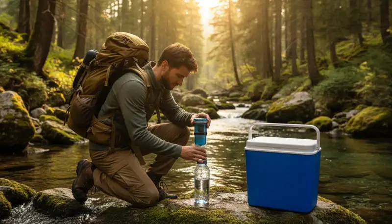 Sauberes Trinkwasser beim Camping